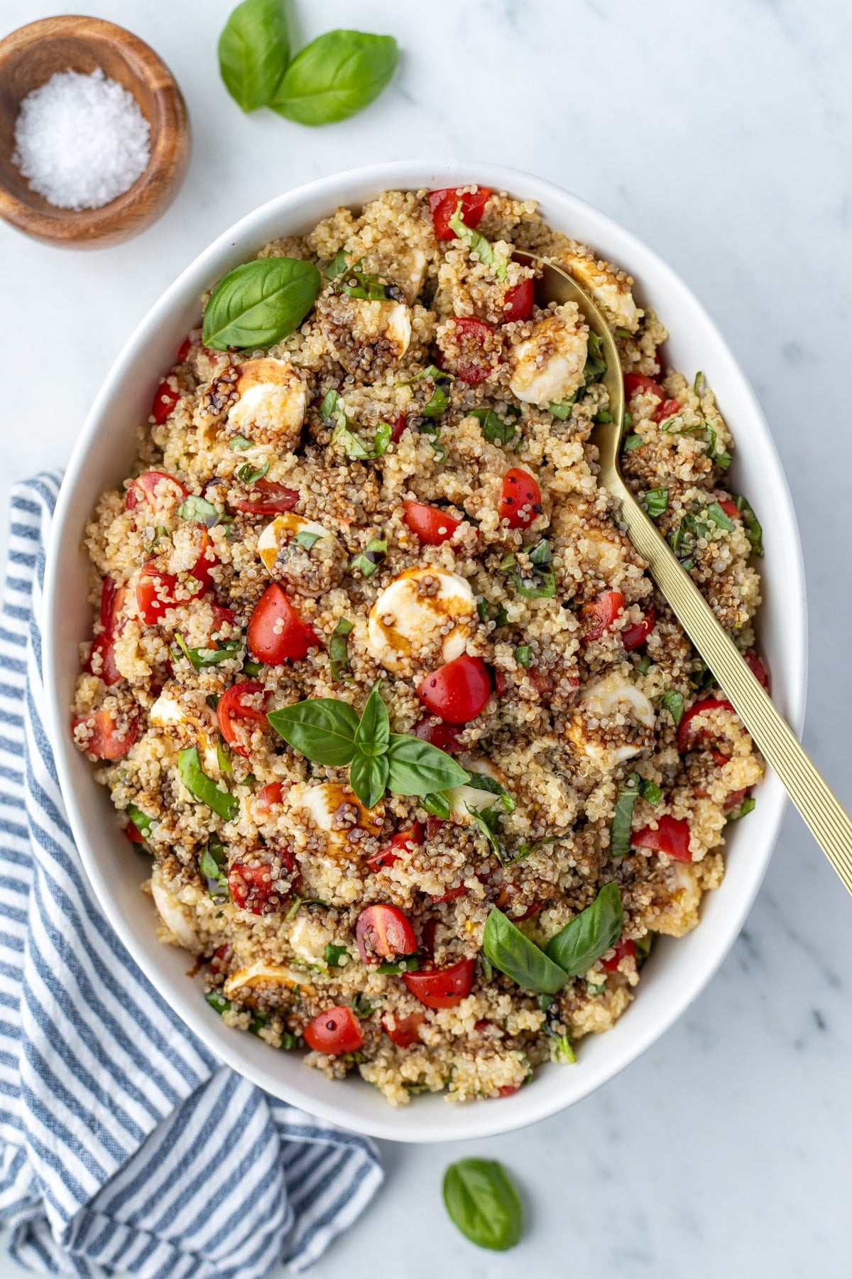 Fresh Caprese Quinoa Salad: Healthy Meal Prep & Side Dish